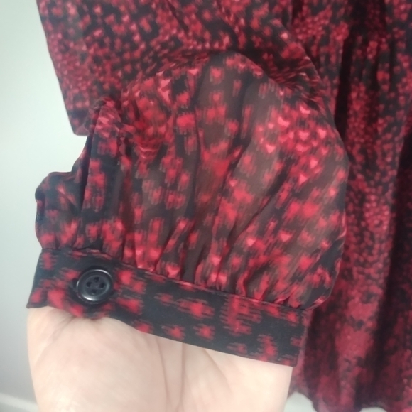 Beachlunchlounge Kelsea Baby Doll Raining‎ Hearts Dress Size L - Picture 4 of 9